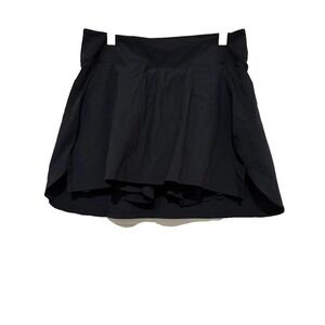 'Nike dri fit sz L athletic tennis‎ skirt with shorts underneath black #3178